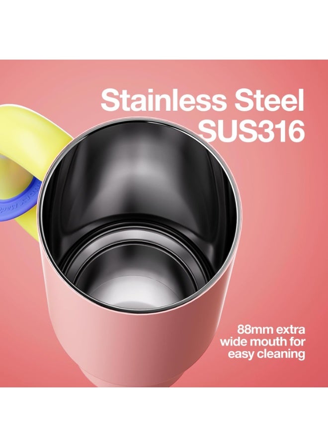 CHAKO LAB CHaKOLAB BaWangCUP Stainless Steel Insulated Tumbler with Handle and Straw, Leakproof for Travel, BPA Free, 316 Stainless Steel Liner, 950 ml - Image 5