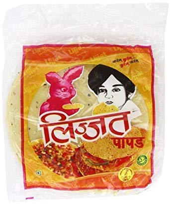 Lijjat Pappadum Black Pepper Flavour - 200g (pack of 3) - Image 3