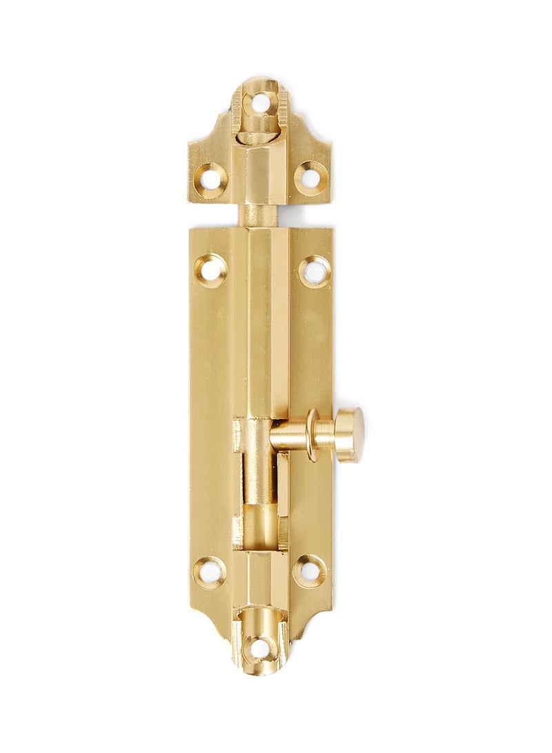NIBEMINENT Fancy Aluminum Tower Bolt Gold 10x3x2centimeter