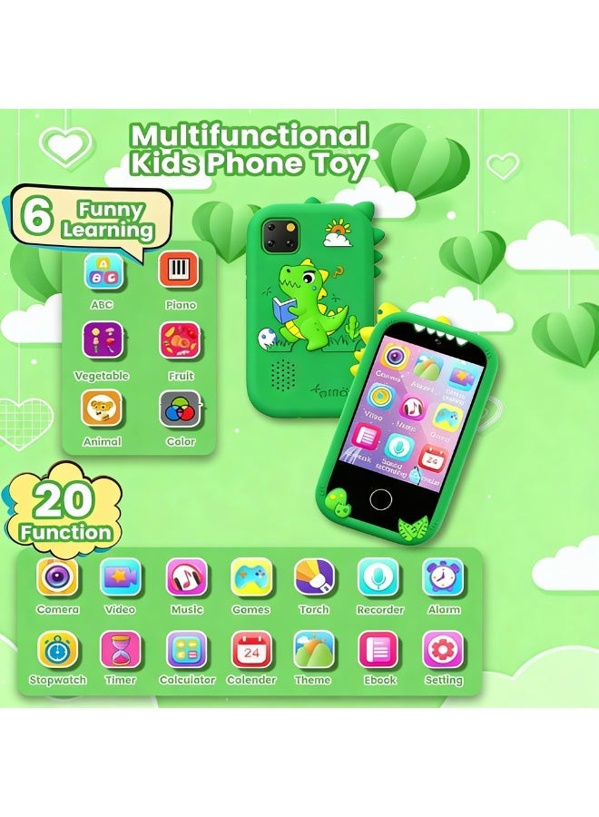 Closeli 2026 New Kids Smart Phone for Boys & Girls , Multifunction Toy Phone, 2.8" Touchscreen, 1080P Dual Camera, 18 Educational Games, Music Player, Video Recording, Protective Case, Learning Toy Gift, Toys Gift for Kids,Birthday Gift(32GB) - Image 2