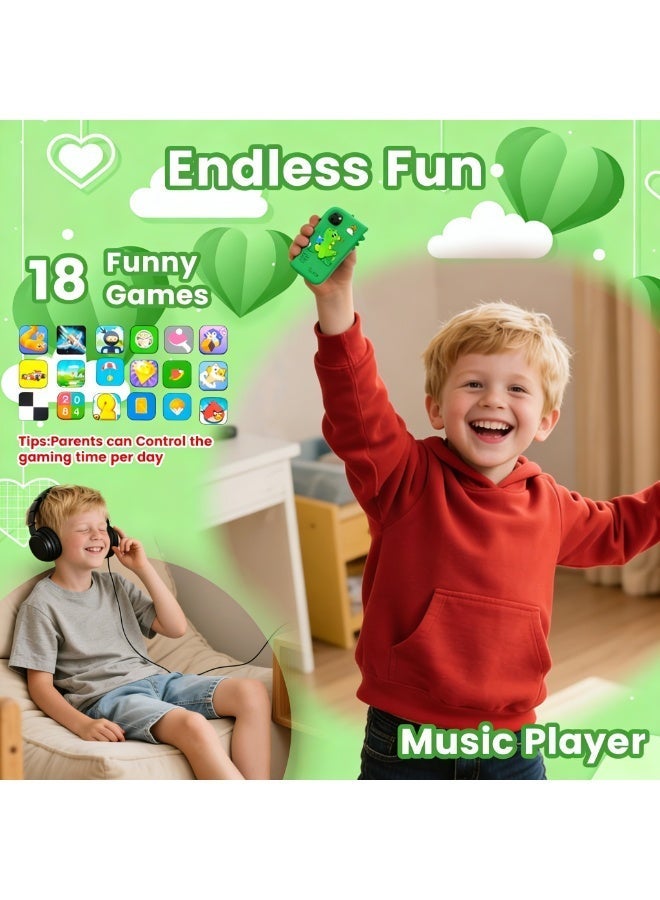 Closeli 2026 New Kids Smart Phone for Boys & Girls , Multifunction Toy Phone, 2.8" Touchscreen, 1080P Dual Camera, 18 Educational Games, Music Player, Video Recording, Protective Case, Learning Toy Gift, Toys Gift for Kids,Birthday Gift(32GB) - Image 5