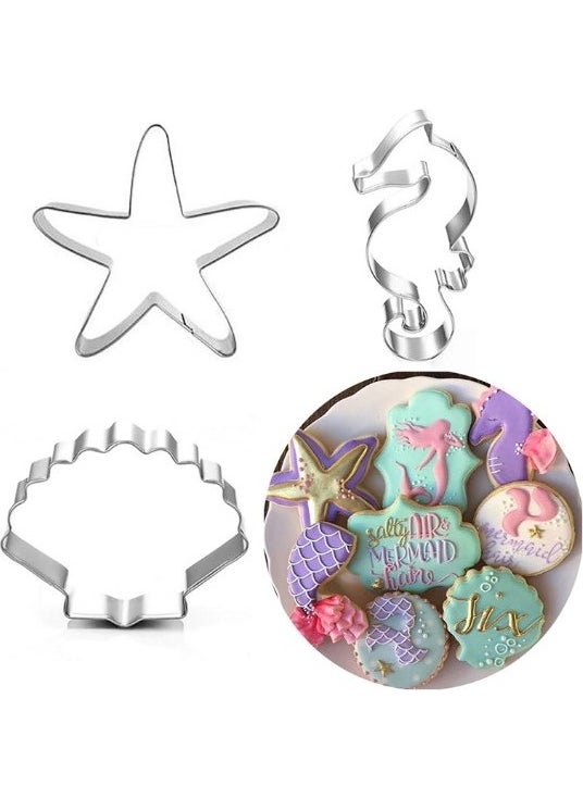 Nar Kalıp Pomegranate Mold Sea Creatures Cookie Mold Set of 3  - Image 2