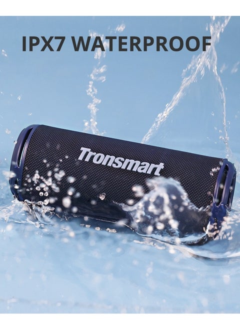 Tronsmart T7 Lite 24W Portable Outdoor Speaker, 24W Stereo Sound with Deep Bass, Bluetooth 5.3, IPX7 Waterproof, 24 Hours of Playtime, Custom EQ via App, Ultra Portable for carry - Blue