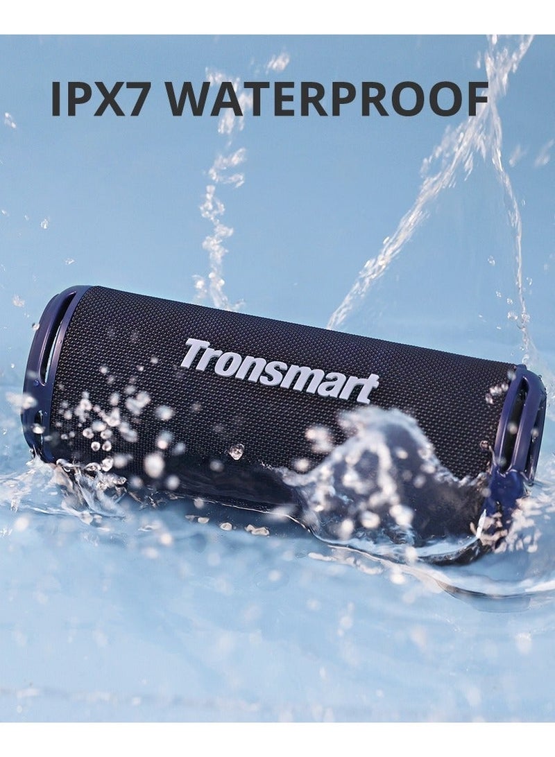 Tronsmart T7 Lite 24W Portable Outdoor Speaker, 24W Stereo Sound with Deep Bass, Bluetooth 5.3, IPX7 Waterproof, 24 Hours of Playtime, Custom EQ via App, Ultra Portable for carry - Blue - Image 3
