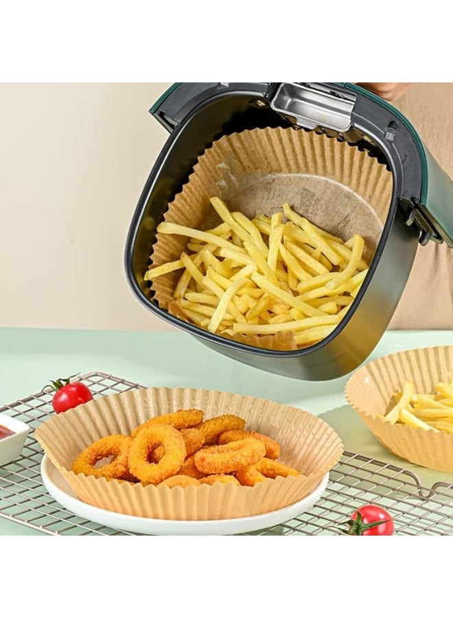 Air Fryer Disposable Food Paper Liners – 100 Pack Non-Stick Oil-Proof Parchment Paper for Mess-Free Cooking – 20CM - Image 4