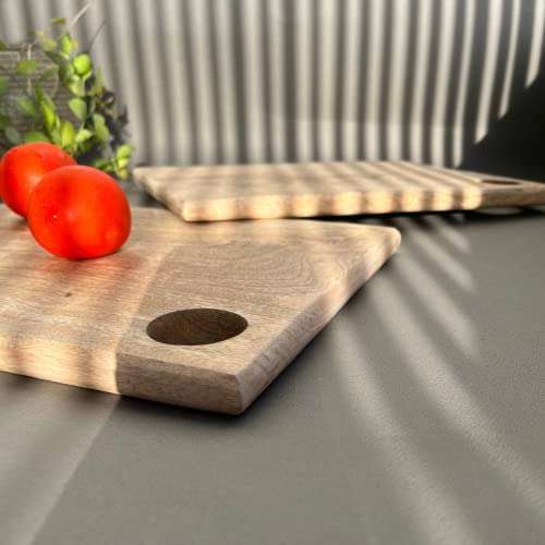 Nutrion Natural Solid Wood Chopping/Cutting Board for Vegetables, Fruits & Cheese (Mango Wood Chopping Board) - Image 2