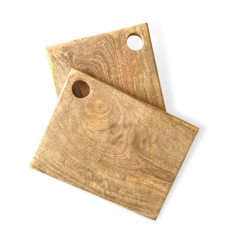 Nutrion Natural Solid Wood Chopping/Cutting Board for Vegetables, Fruits & Cheese (Mango Wood Chopping Board) - Image 1