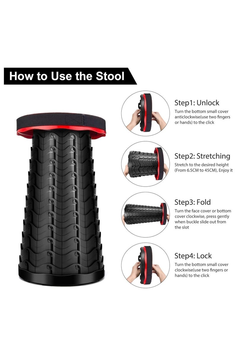 كرسي قابل للطي خفيف الوزن للاماكن الخارجية والنزهات والسفر متعدد الالوان - Image 4