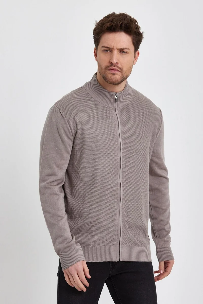Alexander Gardi Alexandergardı Half Turtleneck Zipper Cardigan (E22-5717)