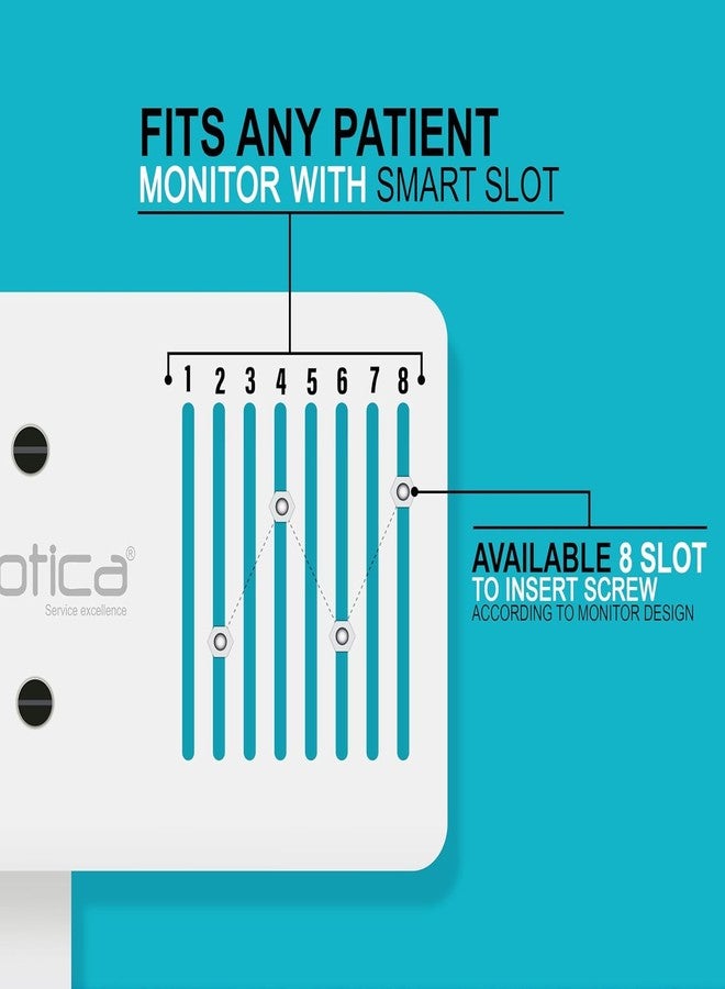 OTICA Patient Monitor Stand Compatible with All Multipara Patient Monitor Contec, BPL, Edan, GE, Nidek, Yonker, Philips, Comen, Mindray - Image 4