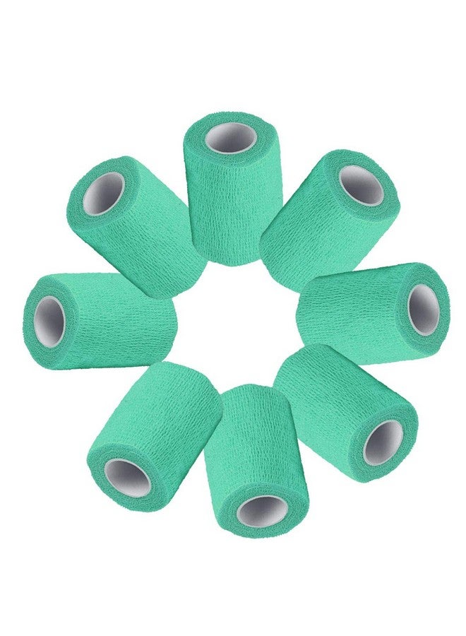 Kathson 2“ × 8 ”Vet Wrap Tape Veterinarian Self Adhesive No Chew Bandage Wound Dressing Medical Bandage Gauze For Animals Pets Dogs Cats Horses Ear Feet Paw Tail Injury（Green) - Image 1