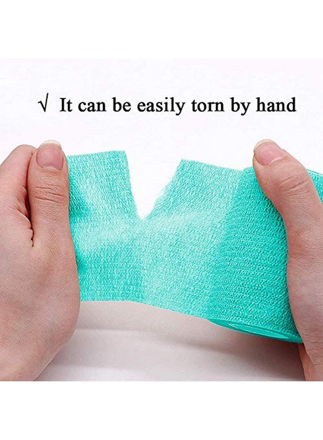 Kathson 2“ × 8 ”Vet Wrap Tape Veterinarian Self Adhesive No Chew Bandage Wound Dressing Medical Bandage Gauze For Animals Pets Dogs Cats Horses Ear Feet Paw Tail Injury（Green) - Image 5