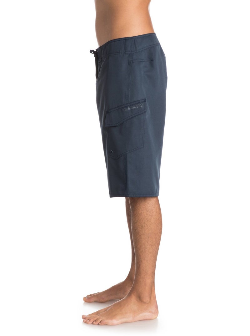 QUIKSILVER شورت سباحة كويك سيلفر للرجال بطول 22 بوصة مع جيوب كارغو، لون أزرق بحري/أزرق، 34 - Image 2