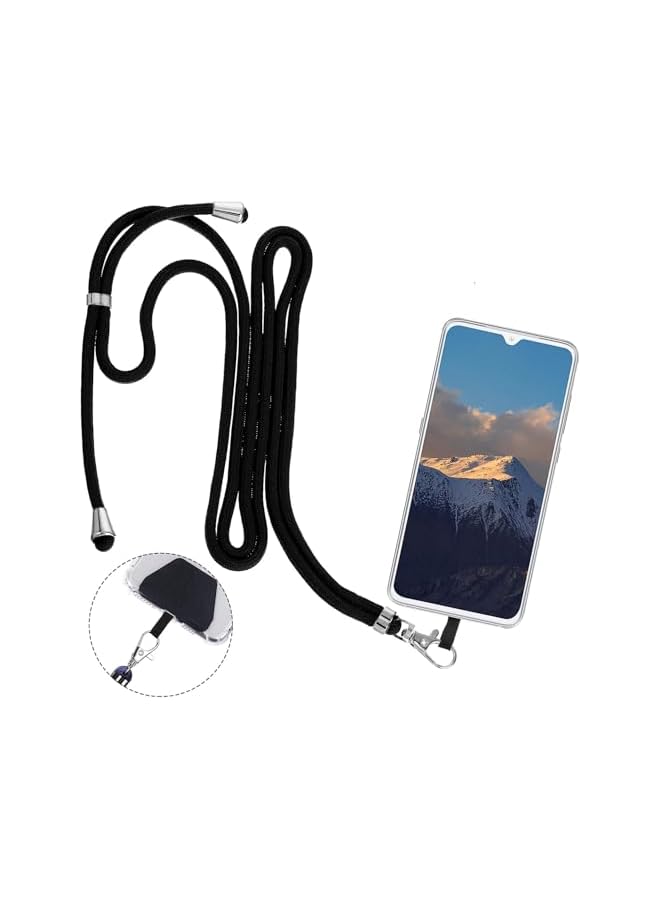 Green Tiger 4 Pieces Universal Cell Phone Lanyard,Adjustable Nylon Mobile Phone Lanyard,Crossbody Phone Neck Strap with Tether Tabs,Multifuctional Patch Lanyard Compatible with Most Phones(Pure Color) - Image 2