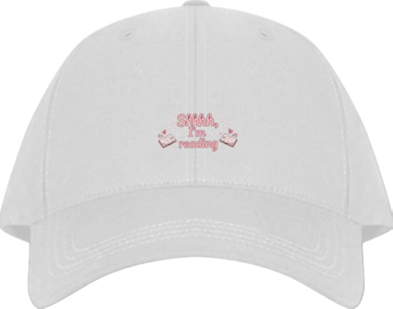 Life MeterShhhh, I'm reading Plain unisex baseball cap White