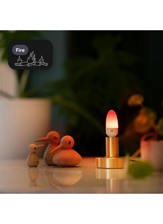 LIFX Candle Color, E12 Polychrome Technology™, Wi-Fi Smart LED Multicolors Light Bulb, 27 addressable Zones per Candle, No Bridge Required, Works with Alexa, Hey Google, HomeKit and Siri
