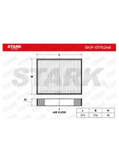 Stark STARK - POLLEN FILTER / CABIN FILTER FOR VW / PORSCHE - 7P0819631 / 95857221900  - Image 3