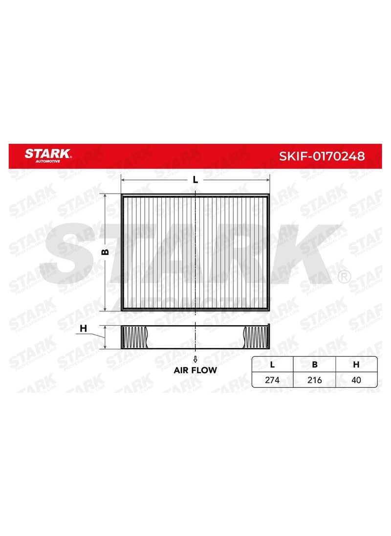 Stark STARK - POLLEN FILTER / CABIN FILTER FOR VW / PORSCHE - 7P0819631 / 95857221900  - Image 3