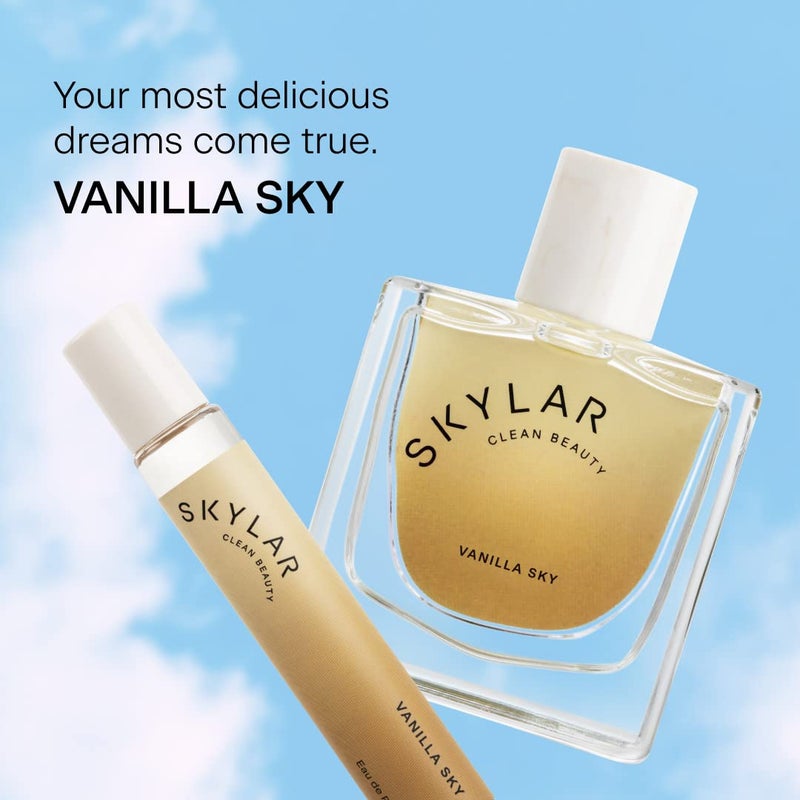 Skylar Vanilla Sky Eau de Parfum -Hypoallergenic & Clean Perfume for Women & Men, Vegan & Safe for Sensitive Skin-Notes of Cappuccino, Vanilla & Caramelized Cedar - 10mL /0.33 Fl oz - Image 2