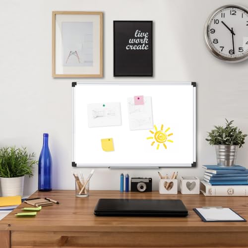 XBoard Magnetic Whiteboard 24 x 18 Inch, Dry Erase Board with Aluminium Frame for Home School Office - Image 3