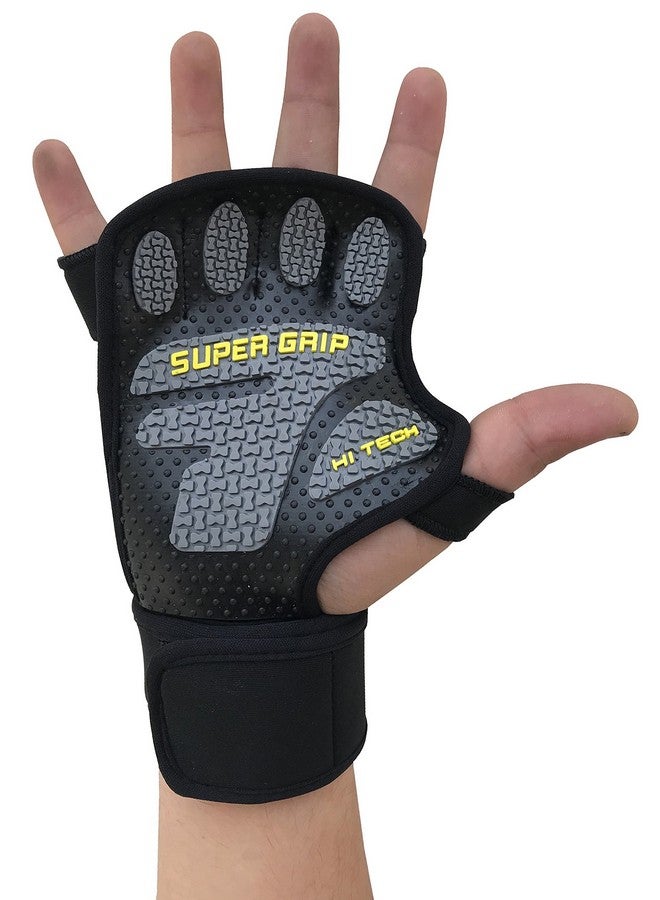 Kobo Kobo WTG-22 Lycra-Spandex Gym Gloves, Large (Black)  - Image 5