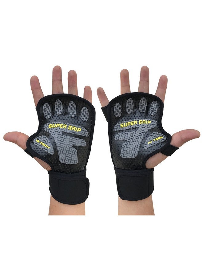 Kobo Kobo WTG-22 Lycra-Spandex Gym Gloves, Large (Black)  - Image 1