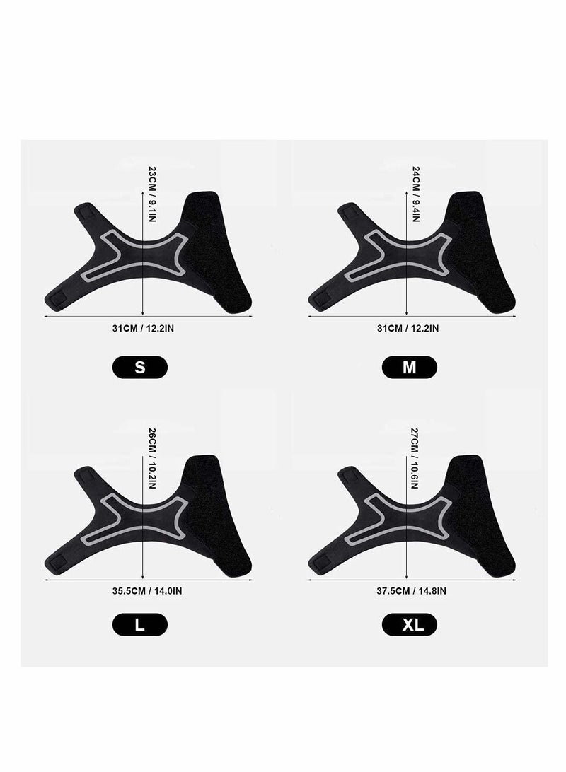 KASTWAVE دعامة كاحل قابلة للتعديل، غلاف نيونبرين قابل للتنفس، لفافة قابلة للتعديل للرجال والنساء، غلاف مرن للقدم لحماية الرياضة، التهاب اللفافة الأخمصية، التهاب وتر العرقوب، استعادة (L) - Image 3