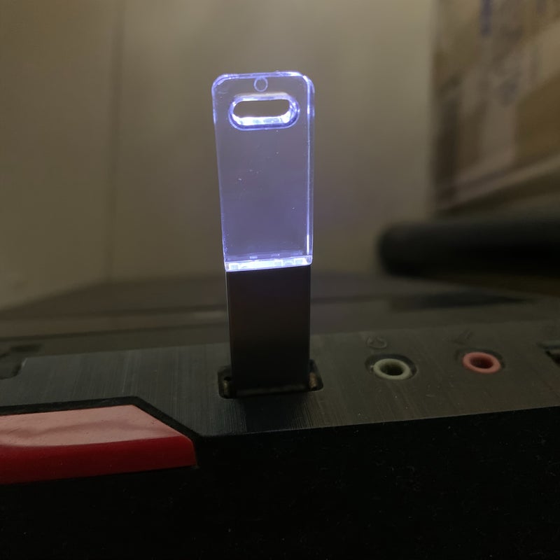 64GB White Light LED USB Flash Drive High Speed Transmission Memory Stick for Computer Laptop Speaker External Storage Data Photo Video Music Business Birthday Gift - Image 1