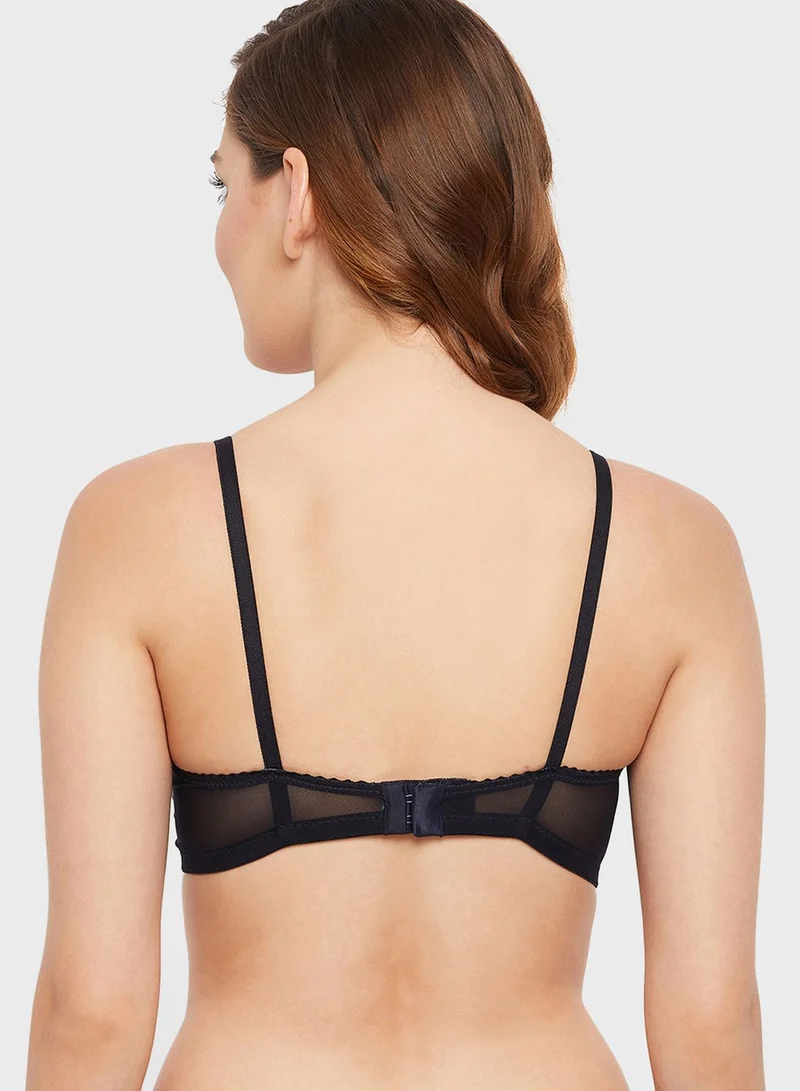 Clovia Padded Non-Wired Full Cup Animal Print T-shirt Bra