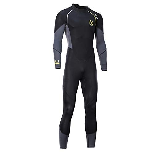 ZCCO Ultra Stretch 3mm Neoprene Wetsuit, Back Zip Full Body Diving Suit, one Piece for Men-Snorkeling, Scuba Diving Swimming, Surfing - Image 2
