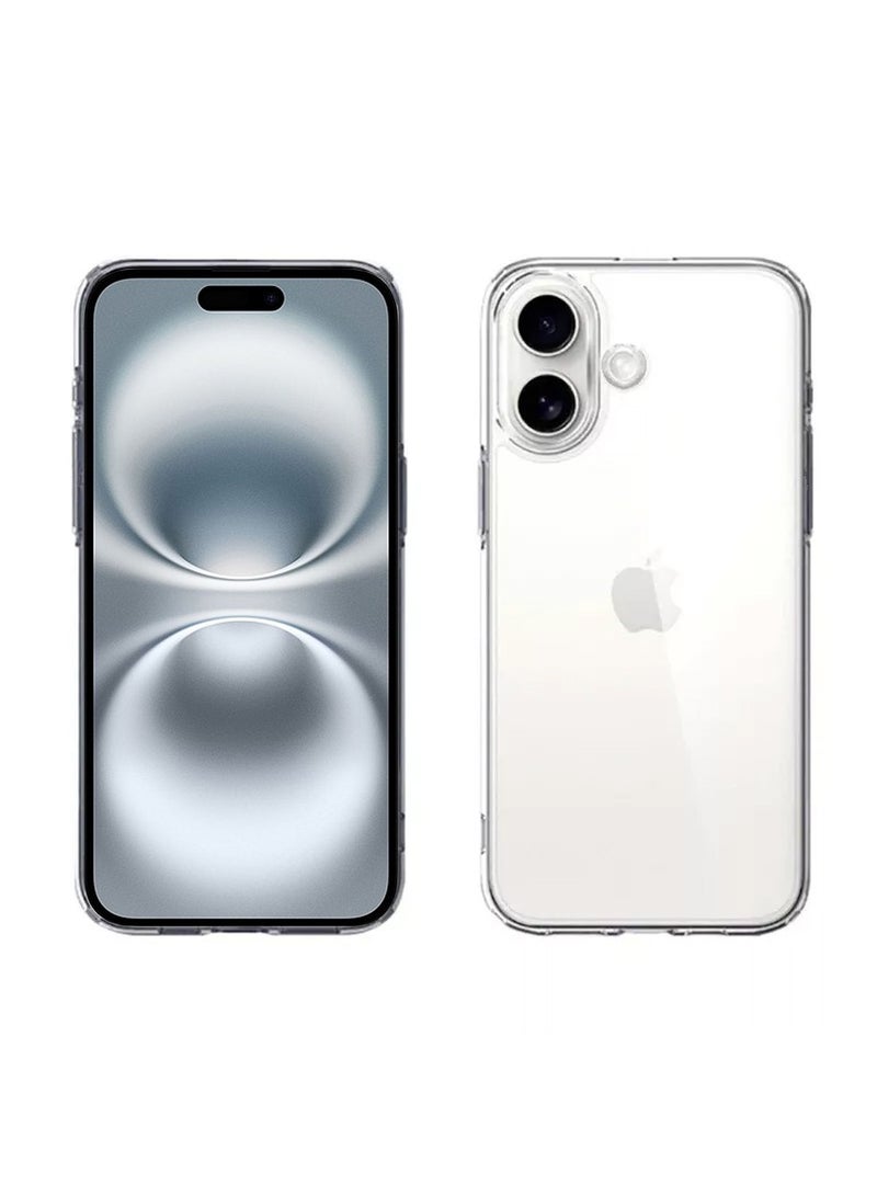 Techie Apple iPhone 16 Plus TPU Clear Case | Soft Corner, Slim, Shockproof, Anti-Fingerprint Transparent Cover - Image 1