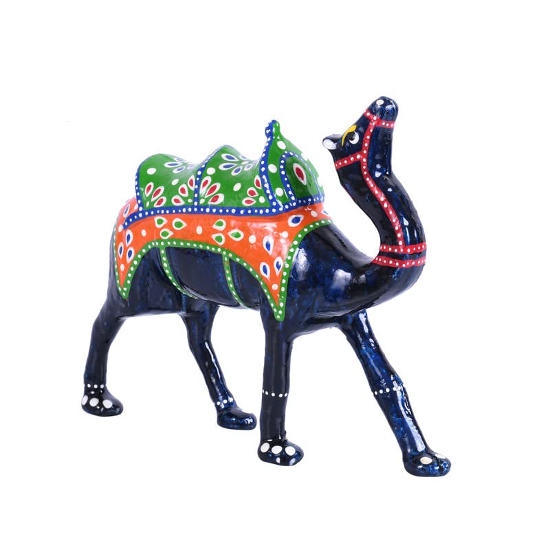 JAIPUR ACE JAIPUR ACE Handmade Camel Showpiece Figurine for Living Room Home Decor and Gift Purpose Decorative Showpiece Blue  - Image 3