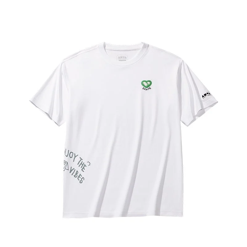 Anta white Diary of Skater Short-Sleeve T-Shirt for Women | Best Price UAE