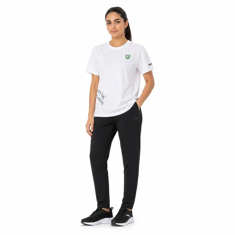 Anta white Diary of Skater Short-Sleeve T-Shirt for Women | Best Price UAE