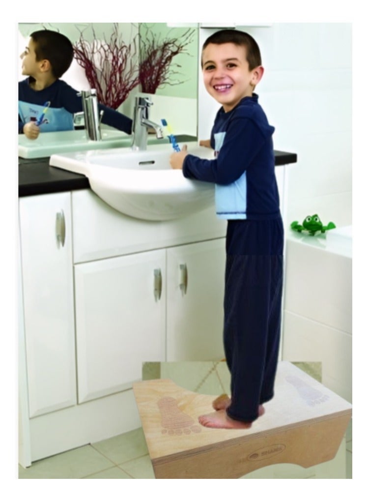 Shams Natural wood bathroom chair without paint for sitting in a healthy position on the bathroom base at an angle of 35 degrees and for other uses - Image 5