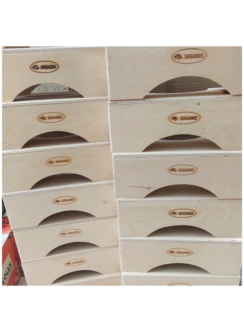 Shams Natural wood bathroom chair without paint for sitting in a healthy position on the bathroom base at an angle of 35 degrees and for other uses - Image 4