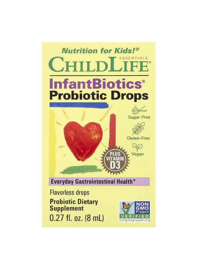 CHILDLIFE ESSENTIALS ChildLife Essentials, InfantBiotics, Probiotic Drops, 0.27 fl oz (8 ml)  - Image 1