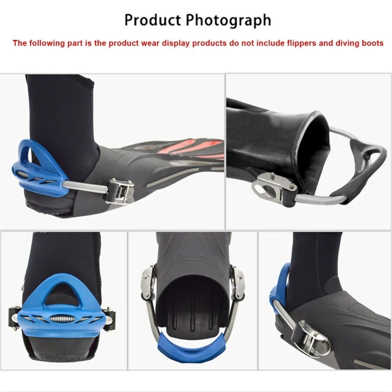 Fins Strap: L Size Yellow 304 Stainless Steel High Elasticity - Corrosion Resistant 316 Buckle Dual-Use for Diverse Fin Types & Harsh Environments - Image 4