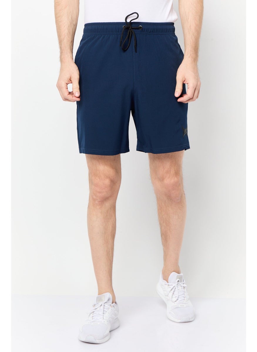 TapouT Men Sportswear Fit Brand Logo Training Shorts, Navy  - Image 1
