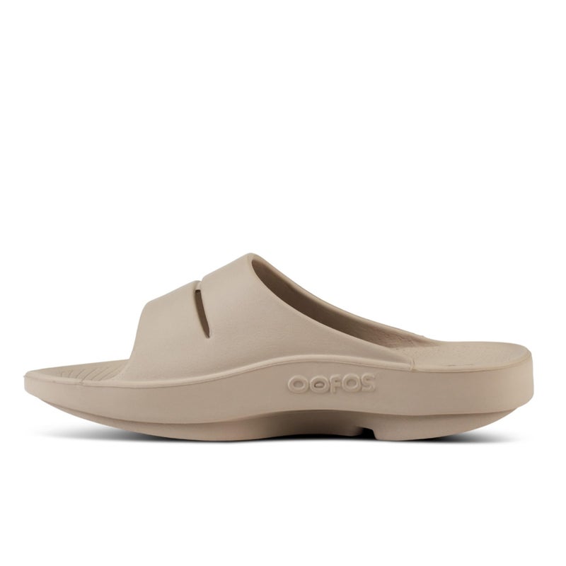 OOFOS OOahh Recovery Slide, Nomad - Womenâ€™s Size 11, Menâ€™s Size 9 - Image 5
