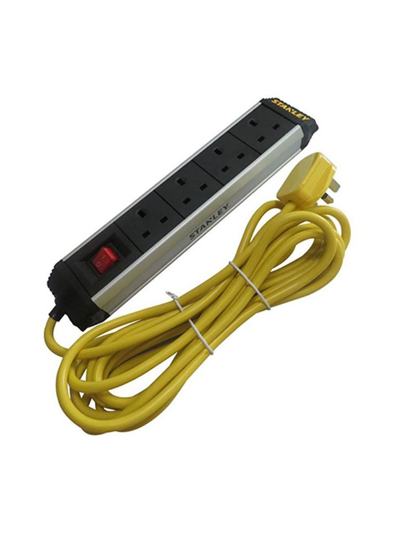 Stanley Power Bar 3G/3Mtrs Universal Sockets (Alu Casing) SXECFE1BBFE