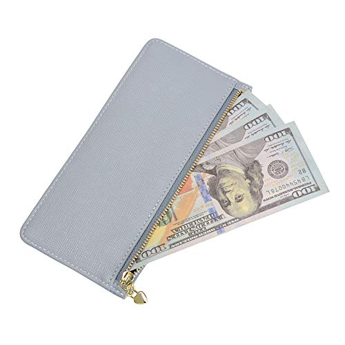 ARRIZO Women's Credit Card Wallet Slim Long Card Wallet Holder with Zipper Pocket for Cash, Coin, Receipt, ID Card - Image 4