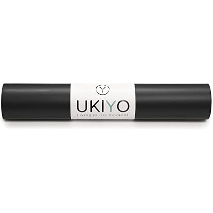 Ukiyo The Natural Rubber Yoga Mat, 5 Mm Thickness, Black - Image 3