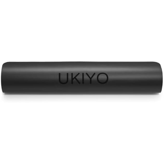 Ukiyo The Natural Rubber Yoga Mat, 5 Mm Thickness, Black - Image 1