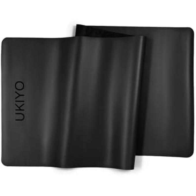 Ukiyo The Natural Rubber Yoga Mat, 5 Mm Thickness, Black - Image 2