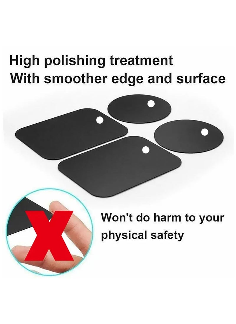 Generic - Universal Metal Plate Replacement Magnet Plate Car Kit for Magnetic Car Phone Metal Plate 6 Rectangle and 6 Round - Image 1