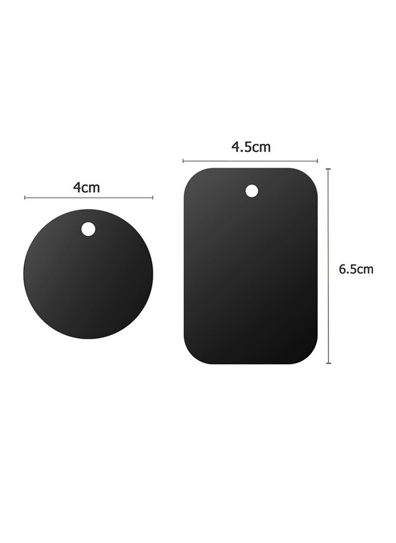Generic - Universal Metal Plate Replacement Magnet Plate Car Kit for Magnetic Car Phone Metal Plate 6 Rectangle and 6 Round - Image 1