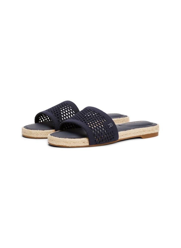 TOMMY HILFIGER Knit Mesh Flat Sandal Espadrille Sandals - Image 4