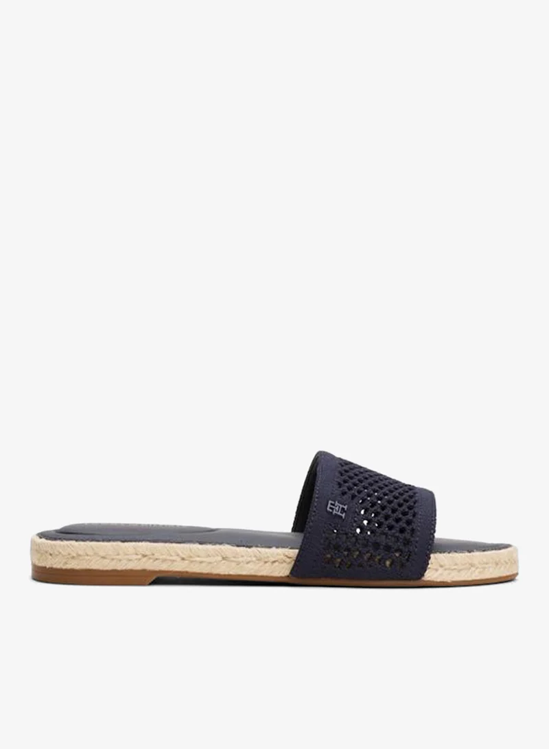 Knit Mesh Flat Sandal Espadrille Sandals