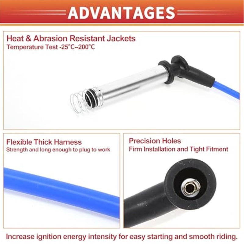 Vuzmode Car Spark Plug Coil Wires for Ford Fiesta V - Image 4
